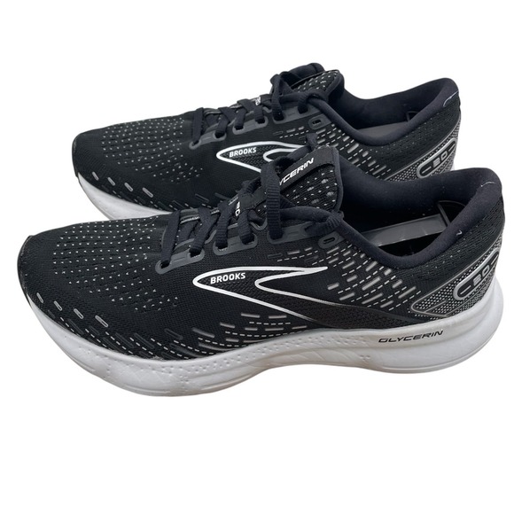 Brooks Shoes - Brooks Glycerin 20 Running Shoes Womens Size 9.5 B Black Sneakers 1203691B059